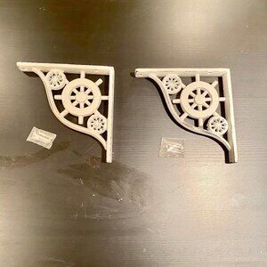*** Brand new set of 2 metal shelf Bracket